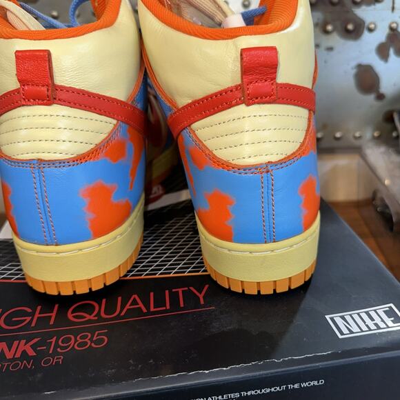 Size 11 - Nike Dunk 1985 High Orange Acid Wash main image 7